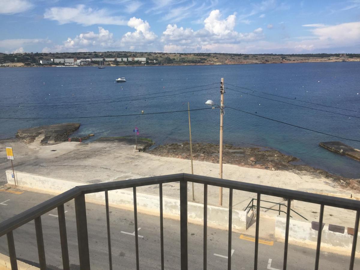 Sea Front Apartment At Mellieha Bay, Malta! Eksteriør bilde